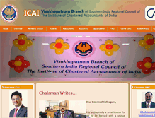 Tablet Screenshot of icaivisakhapatnam.org